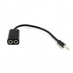 Wholesale Speaker and Headphone Splitter Cable (Black)