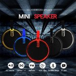 Wholesale Round Style Portable Bluetooth Speaker with Carry Strap BS119 (Red)