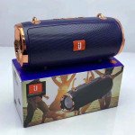 Wholesale Chrome Design Bluetooth Speaker with Carry to Go Strap E61 (Blue)