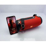 Wholesale Carry to Go Large Drum Design Portable Bluetooth Speaker with Phone Holder E66 (Blue)