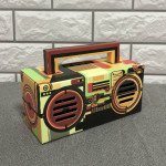 Wholesale Retro Boombox Artistic Design Portable Bluetooth Speaker with Handle MY810BT (Camouflage)