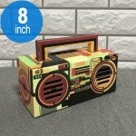 Wholesale Retro Boombox Artistic Design Portable Bluetooth Speaker with Handle MY810BT (Camouflage)