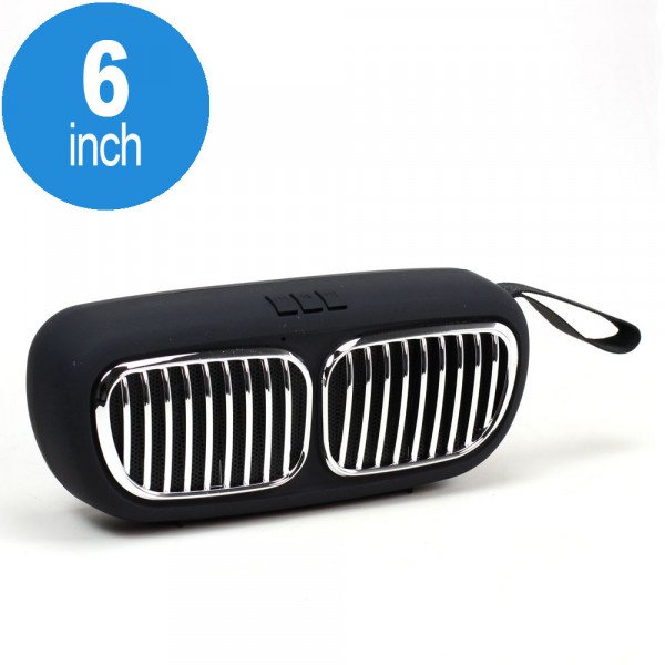 Wholesale Mega Bass Car Grill Design Portable Wireless Bluetooth Speaker (NBS11 Black)