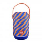 Wholesale Extreme Sound Round Portable Bluetooth Speaker with Handle Strap TG107 (Orange Blue)