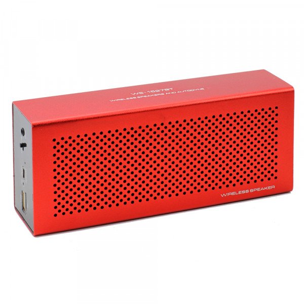 Wholesale Metallic Portable Bluetooth Speaker WS-1527 (Red)