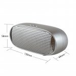 Wholesale Metallic Design Portable Wireless Bluetooth Speaker Y5 (Silver)