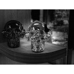 Wholesale Golden Tooth Glossy Skull Skeleton Portable Bluetooth Speaker with Stand Feature (Gold)