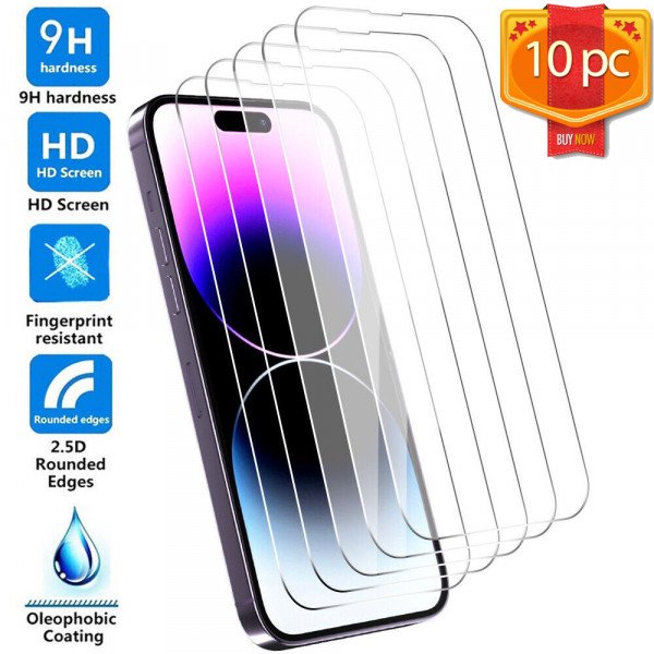 Wholesale 10pc Per Pack Tempered Glass Screen Protector for Motorola Moto G Power 5G 2024 (Clear)
