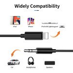 Wholesale Lightning to 3.5mm Hi-Fi Audio Adapter iPhone Auxiliary Cable Crystal-Clear Sound Transmission