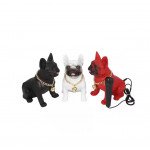 Wholesale French Bulldog Bluetooth Speaker - Powerful Sound, Unique Dog Design M15 for Universal Cell Phone And Bluetooth Device (Red)