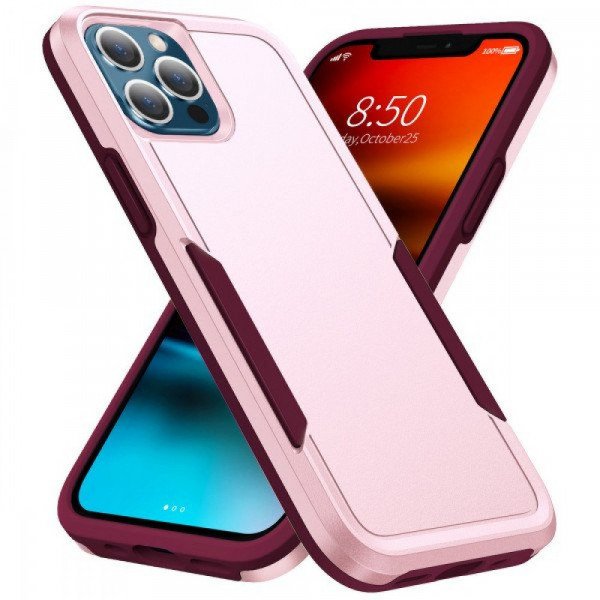 Wholesale Heavy Duty Strong Armor Hybrid Trailblazer Case Cover for Apple iPhone 11 Pro Max [6.7] (Pink)