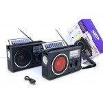 Wholesale Solar-Powered Bluetooth Speaker with AM/FM Radio, Rechargeable - NS9962 for Universal Cell Phone And Bluetooth Device (Red)