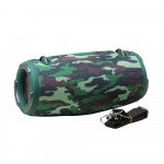 Wholesale Xtreme3 Drum Style Outdoor Carrying Strap Wireless FM Radio Bluetooth Speaker for Universal Cell Phone And Bluetooth Device (Camo)